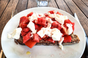 Tartine tomate-mozarella